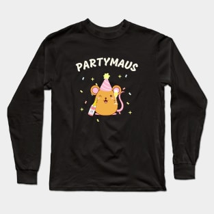 Partymaus Geburtstag Party Frauen Long Sleeve T-Shirt